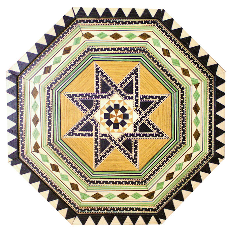 Octagonal tray inlaid Córdoba