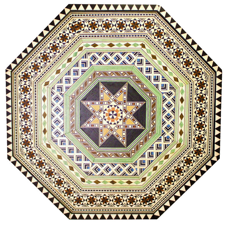 Octagonal tray inlaid Granada