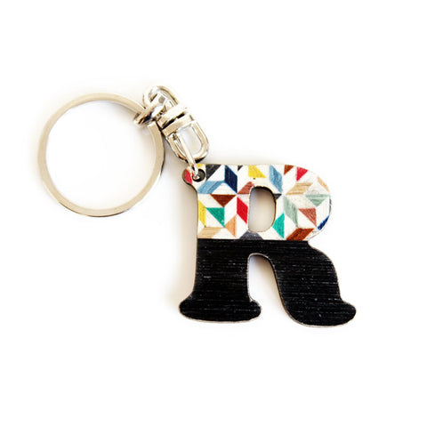 Colored letters keychain