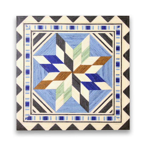 Square eight-pointed star coaster